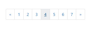 Classic pagination in Bootstrap