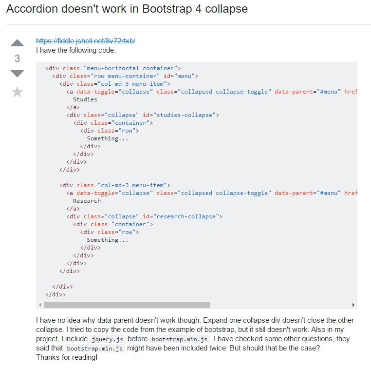 Bootstrap collapse  problem