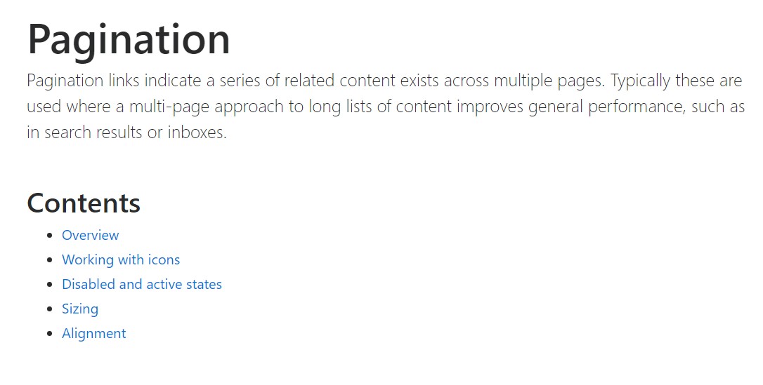 Bootstrap pagination formal records