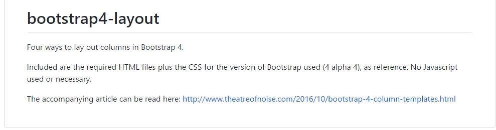  Style examples  located in Bootstrap 4