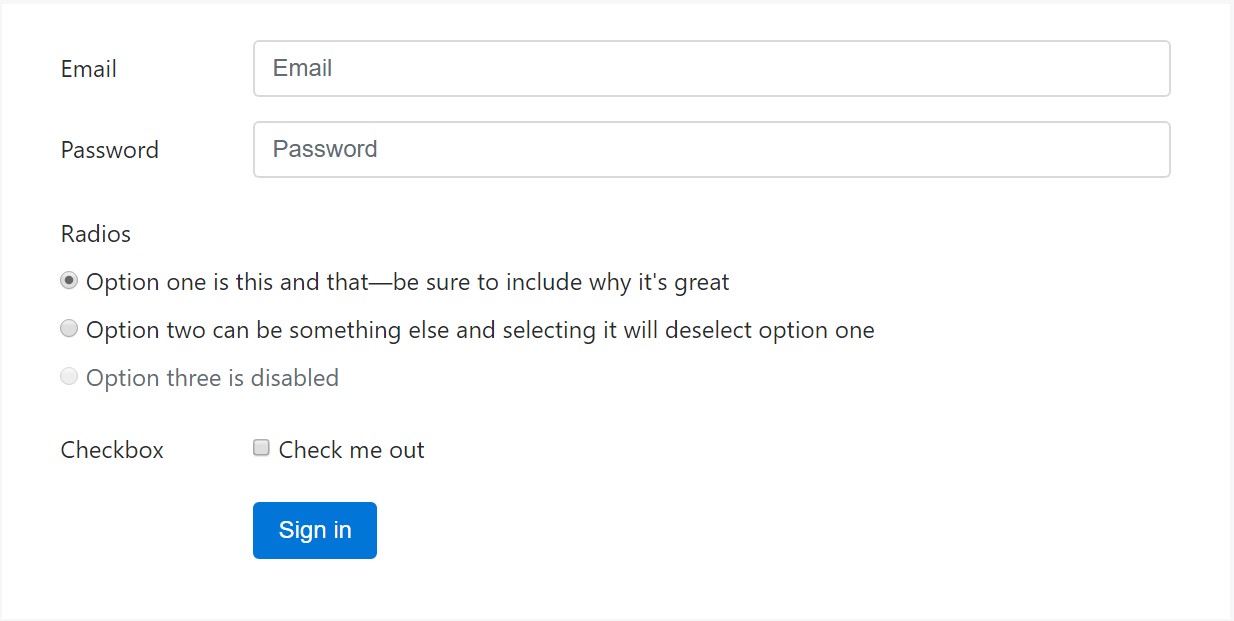  An example of login form