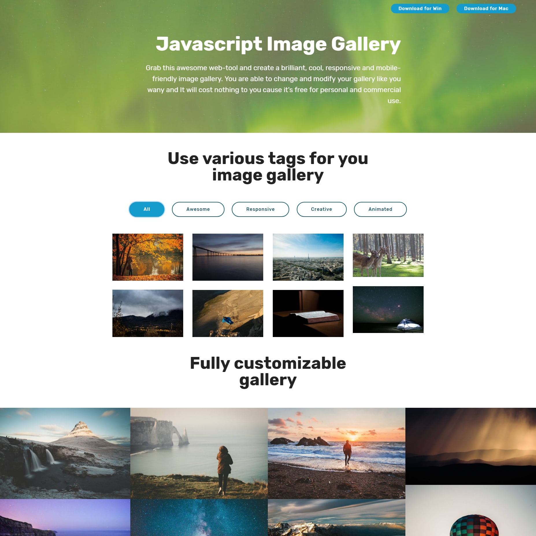 Responsive Bootstrap Picture Gallery