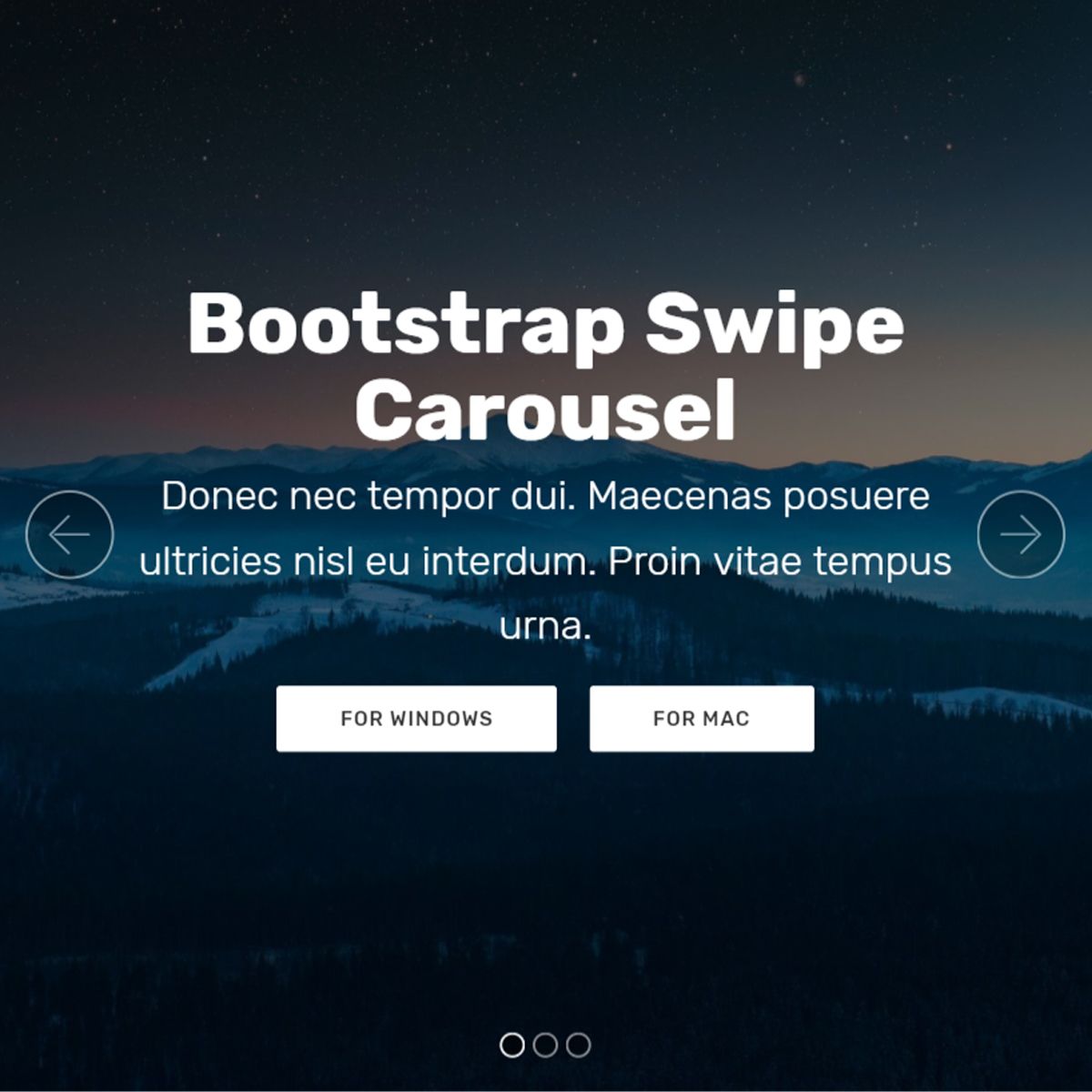 JavaScript Bootstrap Picture Carousel